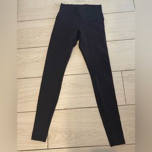 Black lululemon Wunder Under High Waisted Legging